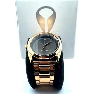 Nixon Lady s Like A Boss The Queen Pin Watch Gold Tone Very Good A1 Hawk